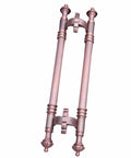 Red Copper Barn Door Pull Handle For Sliding Doors 120cm 47In Commercial Grade Heavy Duty H Shape Exterior Interior Push Pull Bar For Shop And Office With Easy Install Hardware Included