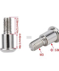 Built To Last Upgrade Your Rig With These Grade 12.9 Hex Buttonhead Kingpin Shoulder Screws 10 Piece M3x4x10mm showing stainless steel M3 screws with dimensions.