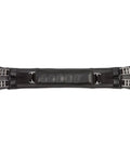 Dressage Girth 32 Inch Black With Stainless Steel Roller Buckles And Leather Reinforcement Tabs, Foam Variable Flex Buckle System