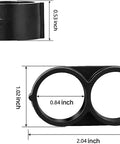 Dimensions of 12 Pack 1/2 Inch Drip Tubing End Closure Caps For Drip Irrigation, 21.5mm Universal Hose End Plug Fittings.