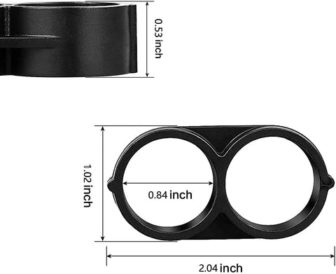 Dimensions of 12 Pack 1/2 Inch Drip Tubing End Closure Caps For Drip Irrigation, 21.5mm Universal Hose End Plug Fittings.