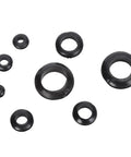 180 Piece Rubber Grommet Kit Durable Rubber Hole Plugs For Wiring And Plumbing Projects Ideal For Home Automotive And DIY Use With Assorted Sizes And UV Ozone Resistant Seals, assorted black rubber grommets