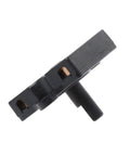 Side view of B3200 Rotary Switch With Four Position And Three Speed Control, black finish, for heaters and blower fans.