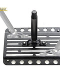 Nissan 370Z Front Bumper Tow Hook Plate Relocator Mount For 2009 2012 Non Nismo, EOS Plate Version 1, top view multiple holes