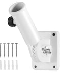 Built Tough 1 Inch Flag Pole Wall Mount Bracket With Secure Hardware Kit 180 Adjustable Premium Aluminum Outdoor.