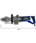 Heavy Duty 16Mm Electric Hydraulic Rebar Bender Machine With Crimping Tool side view showcasing size and design features.