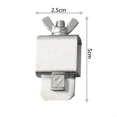 Precision 8 Piece Butt Welding Clamps Set, Adjustable Sheet Metal Locator Tools with 5cm height and 2.5cm width galvanized steel finish.