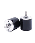 25mm To 6mm Shaft Absolute Rotary Encoder With RS485 RS232 Single Turn Pro Grade Industrial Encoder For Precise Positioning And Reliable Data Output Easy Mount And Durable Construction, showing front and side view