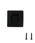 Run Your Closet Setup Like A Boss With These Four Pack Heavy Duty Recessed Square Finger Pulls Sleek Flat Handles For Barn Doors Real Deal Durability Matte Black, 70mm square black handle.