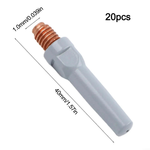 Nonstick Welding Tips For 15AK Torch Set Copper Nozzles To Slash Slag Buildup And Boost Weld Precision With 40 By 1 Millimeter