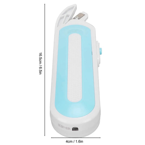 Cordless Electric Scissors For Fabric And Craft Cutting With Ergonomic Grip And Battery Powered Shears, blue and white design, 6.5 x 1.6 in.