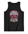 Straight Up Cotton Muscle Tank Top For Guys, Lightweight Sleeveless gym undershirt with humorous mechanic graphic design.
