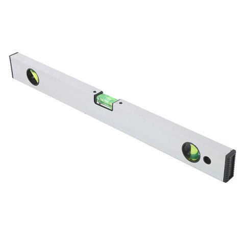 Ycauty Spirit Level Magnetic Measuring Ruler Aluminium Alloy for DIY Projects Home Garden 500mm Silver on white background
