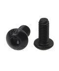 Close-up of black M6 screws from M6 T Nuts And Screws Assortment Kit For 3030 Aluminum Profile Extrusions