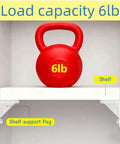 Top Shelf Quarter Inch Plastic Shelf Pegs Twenty Pack Rock Solid Cabinet Supports And Slick Furniture Pins For Quick Wood Bookcase Swap Straight Fit Kitchen Cabinet Clips No Sweat Shelving Fix with 6lb kettlebell on shelf.
