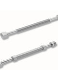 Two SUS316L VCR bellows hoses, 500mm, 1/4 in female-to-male fittings, stainless steel vacuum lines
