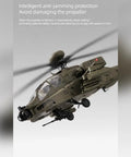 RC Helicopter Flybarless 6CH With Optical Flow Positioning And Brushless Motor Altitude Hold One Key Inverted Flight 1 Forty Eight Scale AH 64D