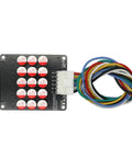 Capacitive Active Battery Equalizer Balancer for LiFePO4 and LTO Packs 3S Through 21S with 5A Transfer, circuit board with wiring.