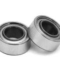 Close-up of Four Pack Stainless Steel Roller Bearings, Single Row Bore, fits SMR63ZZ Weatherguard Pack Rat Gear, durable precision.