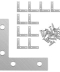 Heavy Duty L Shape Corner Brackets 60x60mm 10 Pack Stainless Steel Mending Plates With Screws For Furniture And DIY Projects