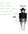 Rock Solid Stainless Steel Cnc Milling Tool Holder For Precision Grinding And Heavy Duty Industrial Machining, 100mm length.