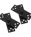 Two Pack Heavy Duty Stainless Steel Pivot Door Hinges Set For Rotating Doors Black Finish Built Tough Floor To Ceiling Pivot Design For Maximum Door Stability And Long Lasting Security With Concealed Mechanism Ideal Commercial Hardware, black pivot hinges
