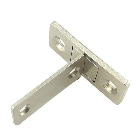 Tough Heavy Duty Magnetic Door Catches Grip Em Solid So You Can Kick The Banging Habit And Keep Cupboards Shut Tight All Day Long Plus Enjoy A Sleek Hidden Setup That Looks Totally Awesome In Your Kitchen Or Closets Set Of Two Pieces, nickel plated iron metal latch for cabinets.