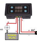 Plug And Play Delay Relay Module AC 85V-265V With LED Display Time Delay Switch 0-999S 0-999M 0-999H Digital Timer For Lights Water Pumps Engines Cycle Delay Relay Control wiring diagram for AC/DC load control