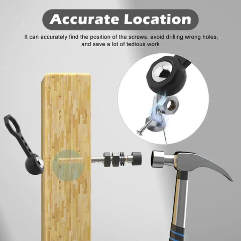 Heavy Duty Set Of Two Powerful Magnetic Stud Finders With Slick Wall Scanner Grip For Fast Screw Snagging And Hanging Drywall Without Stress Or Sweat Reliable Home Improvement Accessory