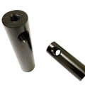 Close-up of components from Carbon Fiber Look Steering Damper Kit For Dual Motor Electric Scooters, showing cylinder with holes.