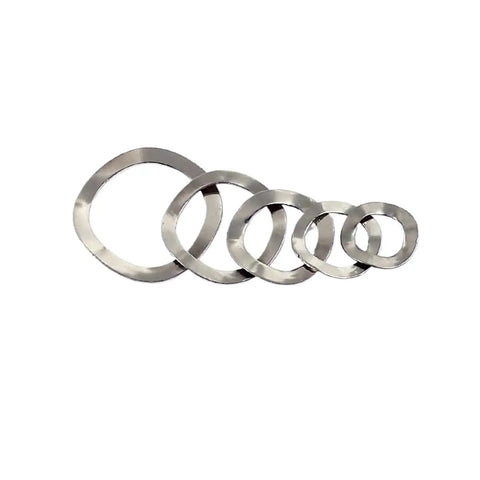Three Wave Type Stainless Steel Spring Washer Kit 304 SS Anti Loosening Gaskets M3 Through M19 350 Pieces Per Box Heavy Duty Vibration Resistant Washer Assortment For Automotive And Home Hardware Projects Rust Resistant And Easy To Install, assorted sizes