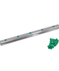 Shop Grade HGR25 Steel Linear Guide Rail With Matching Slider Moves Smooth As Silk On Any Cnc Router Or 3d Printer Diy Build, includes green caps.