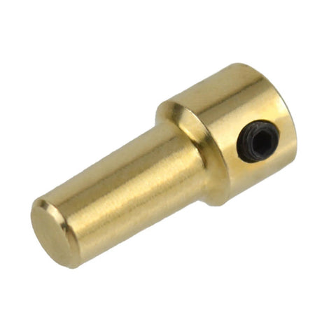 Brass JTO base collet sleeve adapter for drills, 3.17mm, close-up view
