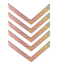 Durable Galvanized Iron L Shaped Corner Braces 5 Pack For Wardrobes And Cabinets Easy Install Shelf Support Brackets