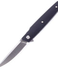 M63 DIY Folding Knife Kit With Dual Bearing Flipper Parts Kit Black G10 Handle Scales Gift Box Included USA Design Beginner Friendly Pro Grade Feel For Hobbyists And Knife Makers featuring a sleek silver blade and black handle