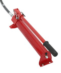 Red hydraulic pump for Heavy Duty Hydraulic Benchtop Shop Press With Three Gear Adjustable Height Pressure Gauge Hydraulic Pump H Frame Design