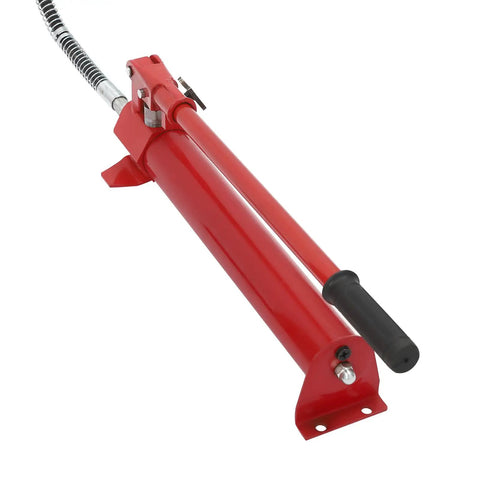 Red hydraulic pump for Heavy Duty Hydraulic Benchtop Shop Press With Three Gear Adjustable Height Pressure Gauge Hydraulic Pump H Frame Design
