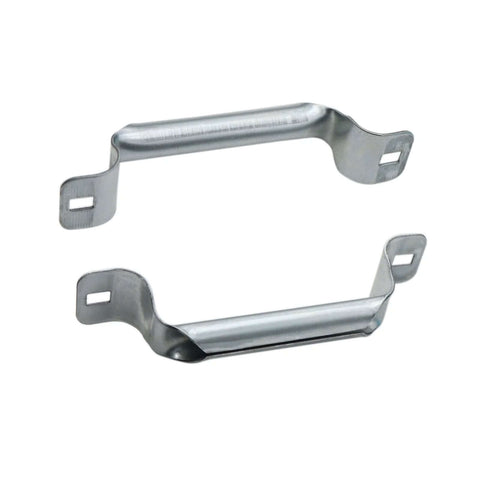 Heavy Duty Garage Door Pull Handles 2 Pack Replacement For Bottom Lift, Suitable For Sliding Barn Shed Doors, Solid Steel With Galvanized Finish, Silver