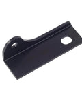 Sturdy Starter Mounting Bracket For Cars And Trucks Beefy Steel Support That Keeps Starter Holes From Cracking And Bolts From Stripping Easy Install Reduces Vibration Keeps Your Starter Tight For Quick Dependable Cranks., black steel starter mounting bracket with two bolt holes