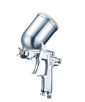 Pro Grade Manual Paint Spray Gun Featuring Slick Adjustable Flow And Fan Patterns For Dead Flat Coats, ergonomic grip and precision tip.
