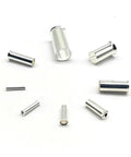 Ultimate 1755 Piece Crimp Terminal Kit With Copper Naked Cord Ends And Wire Connectors For Cables Perfect For 22 To 4 Gage Wiring Projects That Need Serious Durability And A Super Cool Setup Without Compromising Quality Today, silver metal ferrules on white
