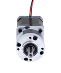 Front view of Nema 17 Stepper Motor Bipolar With 48 Millimeter Frame And 10 To 1 MG Series Planetary Gearbox
