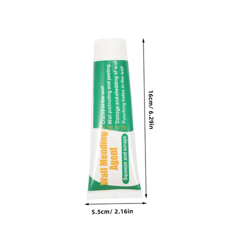 Tube of Two Set Wall Mending Cream Kit Quick Drying Drywall Crack Repair Paste With Scraper For Easy Crack Fixes No Mess