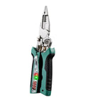 Premium Wiring Organization Tester Pliers With Type C Charging And NCV Detection, featuring chrome steel blades and digital readout.