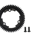 50T Mod 1 Steel Spur Gear For E Revo 2 XO-1 RC Cars CNC Machined Hardened Steel With Black Oxide Finish and screws