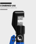 Heavy Duty Hydraulic Crimper Replacement Dies Set For Steel Cable And Terminal Tools Nine Die Sizes From 12 AWG Through Two Zero AWG in use