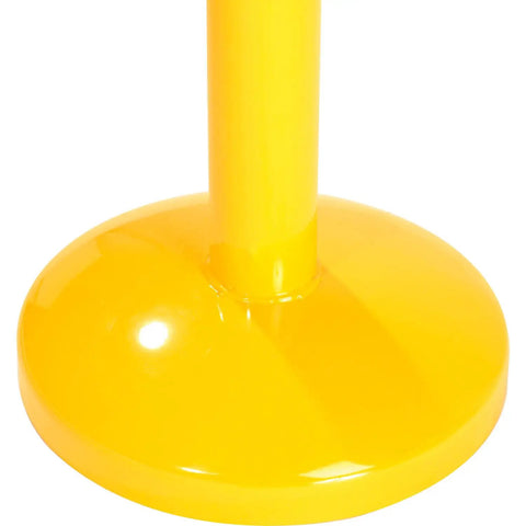 Base of Heavy Duty Semi Trailer Stabilizer Jack Stand With Twin Handles Quick Height Adjustments Built Like A Tank Durable Steel Construction.