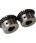 Beefed Up Bevel Gear Set Two Piece Two Module 20 Teeth 14mm Bore Heavy Duty 45 Steel Durable Tapered Bevel Pinions For 90 Degree Torque Transfer In Machinery And Hardware