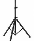 Universal Speaker Tripod Stand For Home Stage And Studio Adjustable 42 To 70 Inches 35mm Compatible Insert Durable Metal Construction 6 Foot Height With Easy Lock And Stable Tripod Base For Safe Mounting