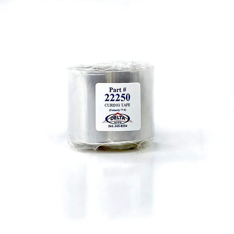 Thick Lay Flat Mylar Curing Tape For Windshield Rock Chip Repair, 1.5 Inch Wide, 100 Foot Long, 0.001 Inch Thick, Economical Cut To Length Tape For Flat Or Curved Glass, silver roll